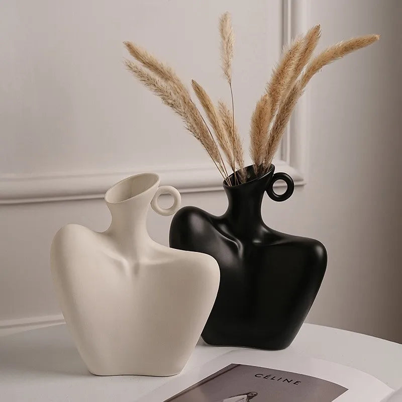 Vase en Céramique Sculpturale