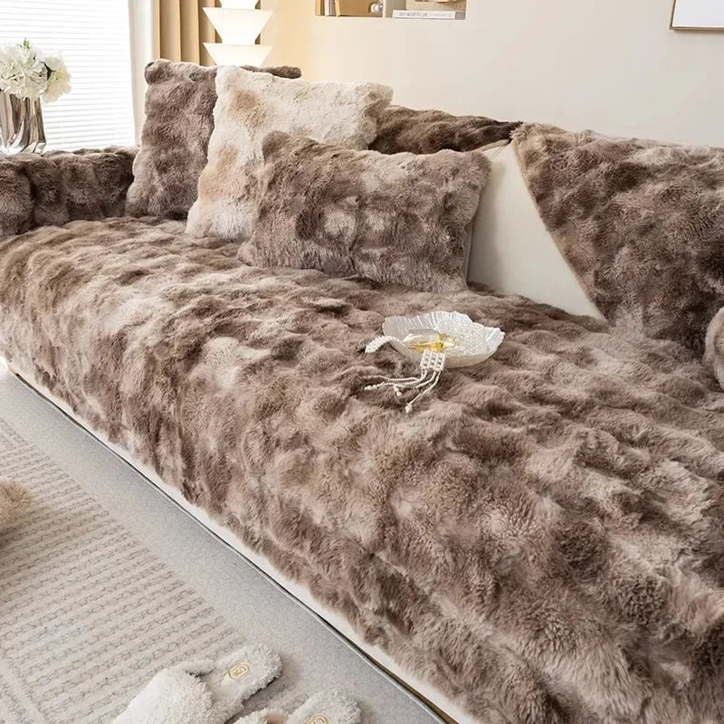 Housse de Canapé en Peluche