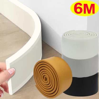 Revêtement Autocollant Mural Plinthe 3D