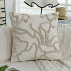 Housse de Coussin Florale touffetée style Bohème