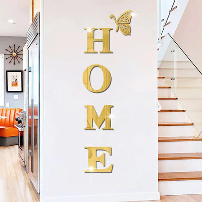 Autocollant  Mural Décoratif HOME