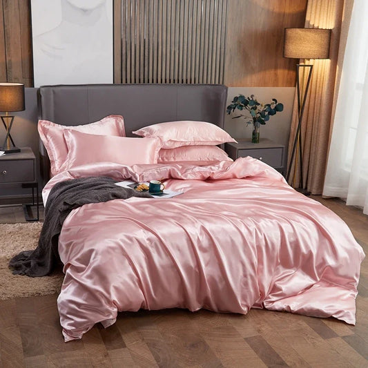 Parure Housse de Couette en Satin