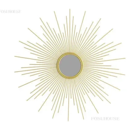 Miroir Décoratif en Métal