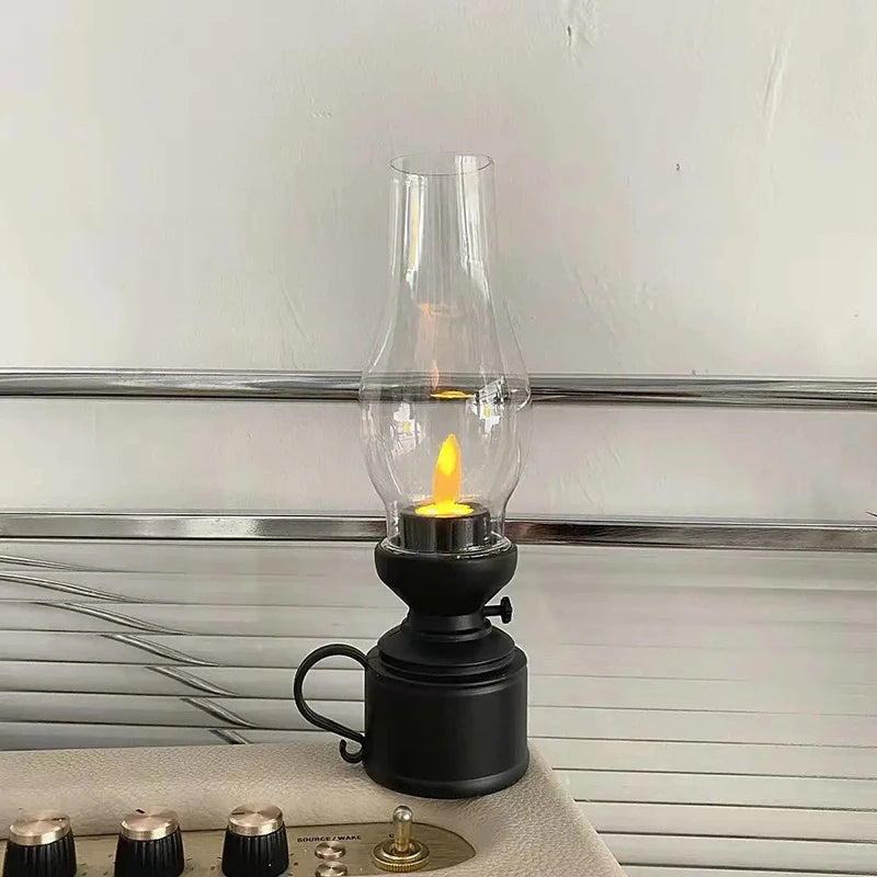 Lampe Bougie Rétro Sans Flamme Décoration Intérieure