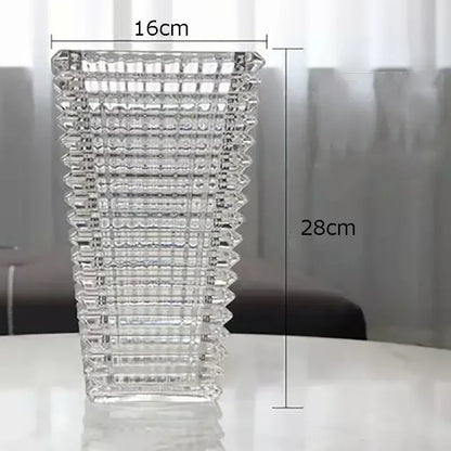 Vase en Cristal Transparent