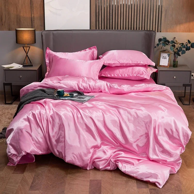 Parure Housse de Couette en Satin