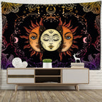 Tenture Murale Soleil et Lune