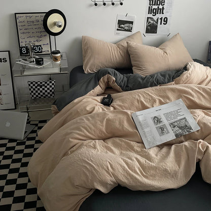 Parure Housse  de Couette en Coton