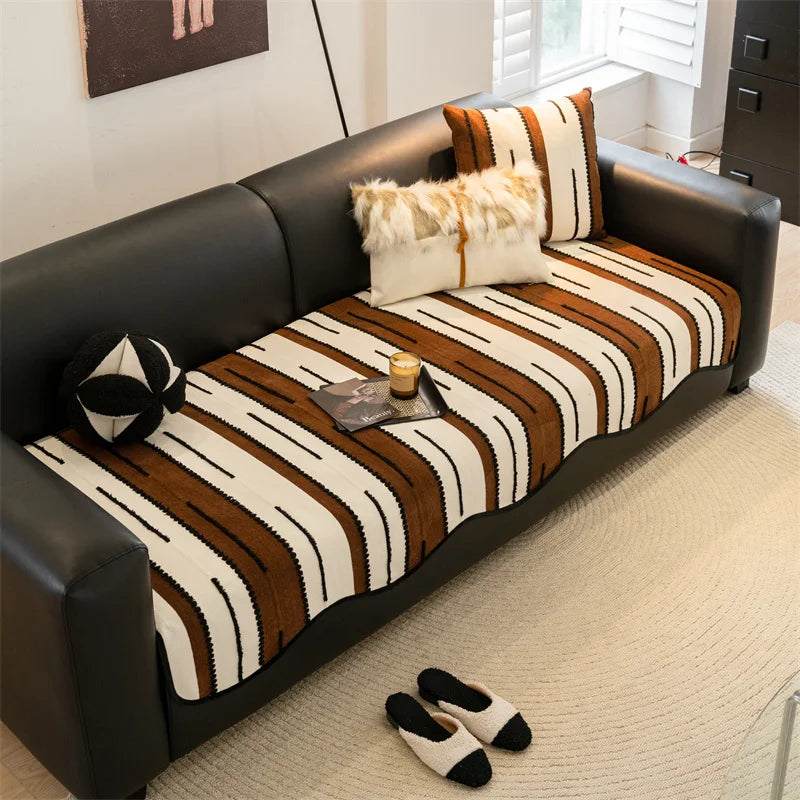 Housse de canapé en chenille