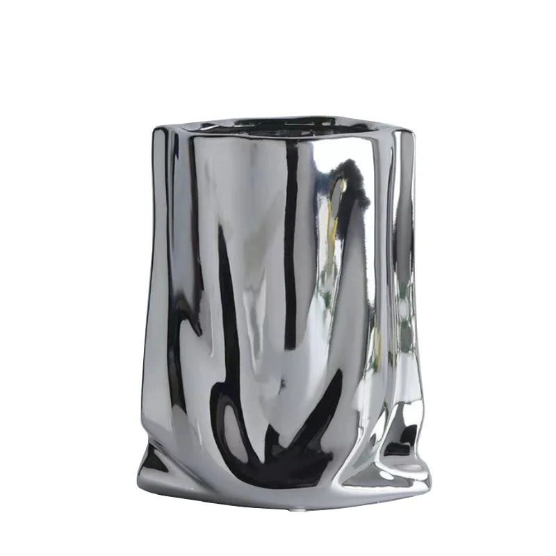 Vase en Céramique en forme de sac