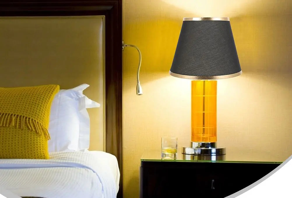 Abat Jour Moderne cylindrique en Tissu