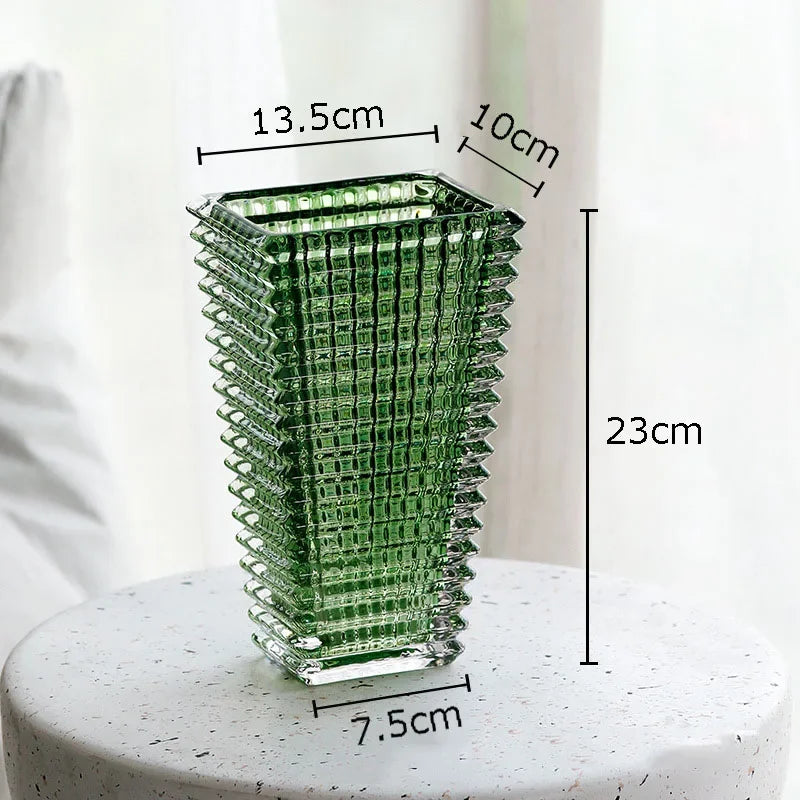 Vase en Cristal Transparent