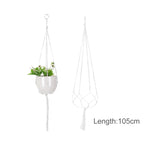 Macramé Mural Porte plantes - Paniers suspendus