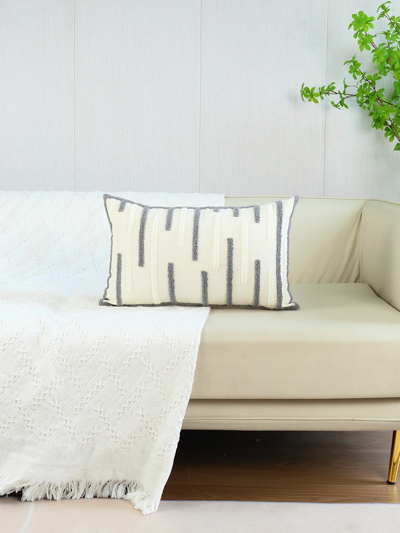 Housse de Coussin en Coton