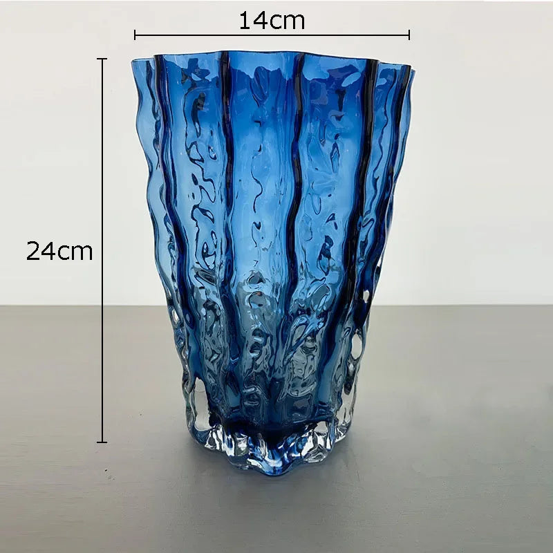 Vase en Verre Glacier Transparent