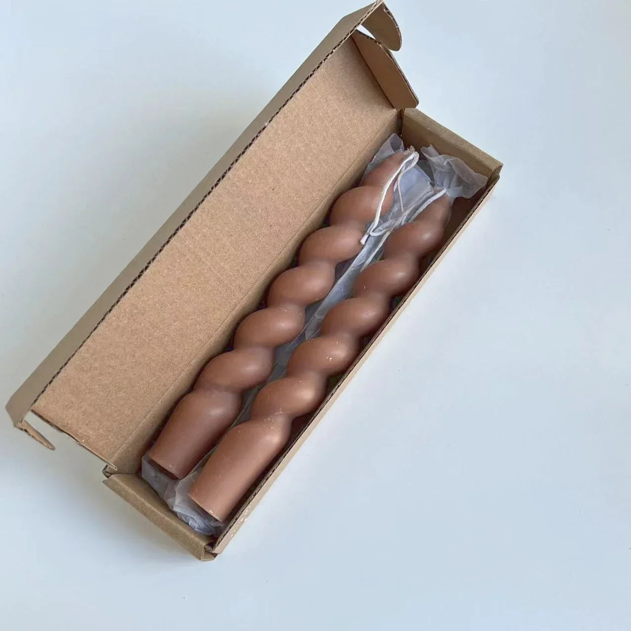 Bougies en spirale 2 pièces