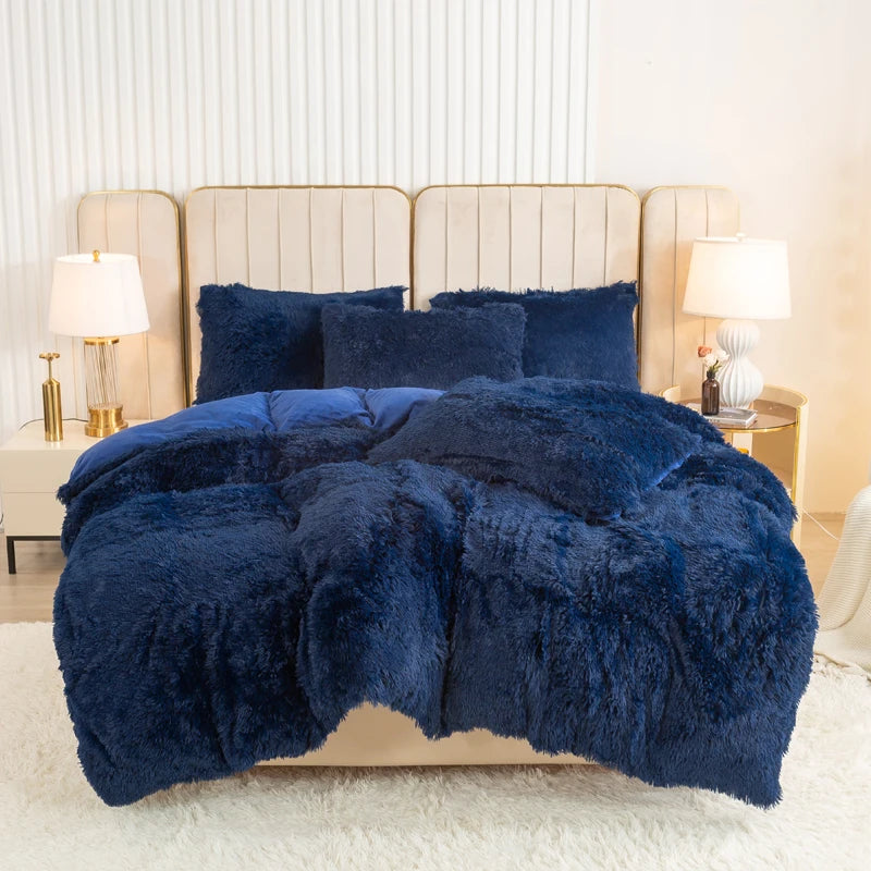Housse de Couette Luxueuse en Peluche
