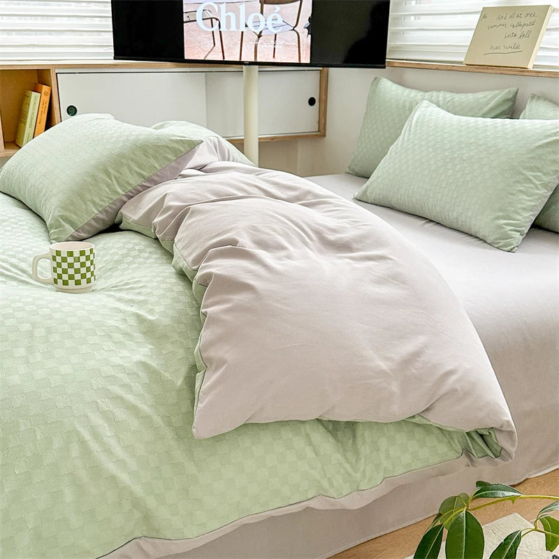 Parure Housse de Couette en Jacquard