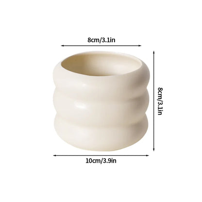 Pot de Fleurs en Céramique Blanc