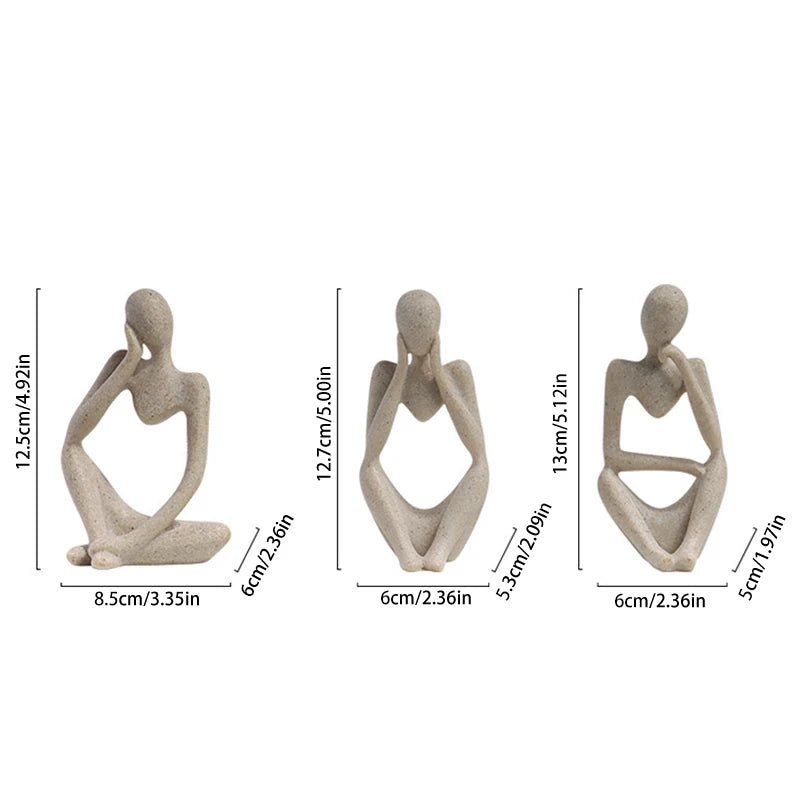 Statue du Penseur Abstraite