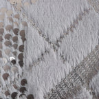 Housse de Coussin en Fourrure à paillettes