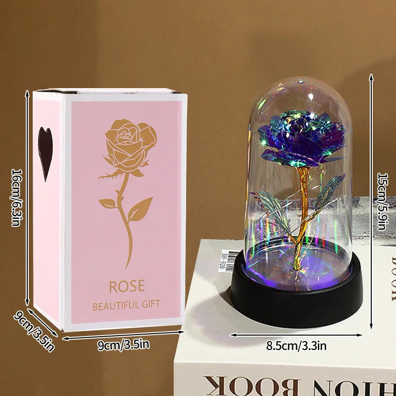Fleur Artificielle Rose Led