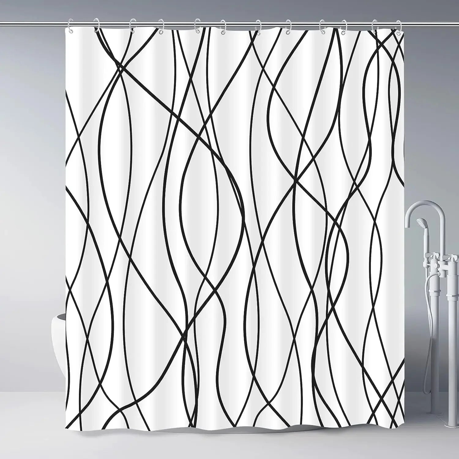 Rideau de Douche en Tissu
