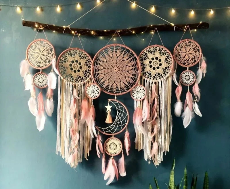 Macramé Murale Attrape-Rêves Bohèmes
