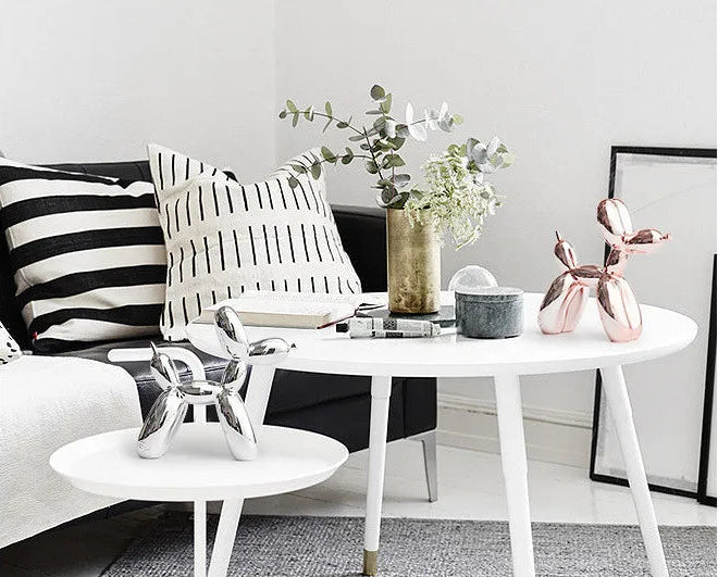 Sculpture de Chien Ballon en Résine