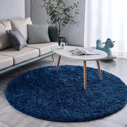 Tapis Rond en Peluche