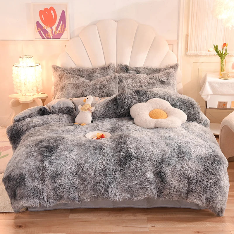Parure Housse de Couette en Velours