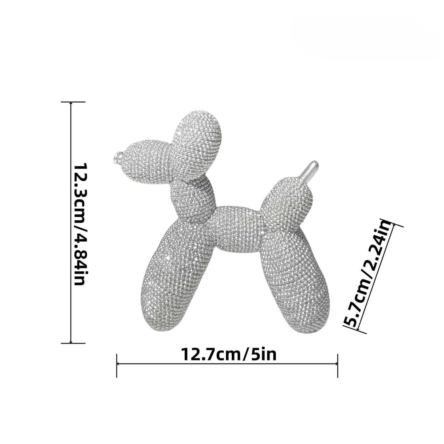Chien Ballon Doré et Argenté