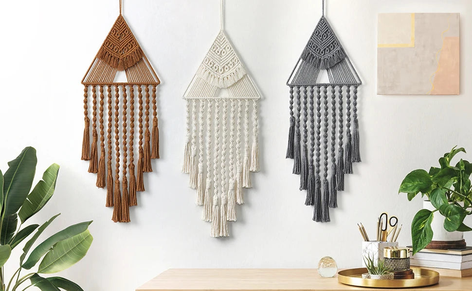 Décoration Murale en Macramé Bohème