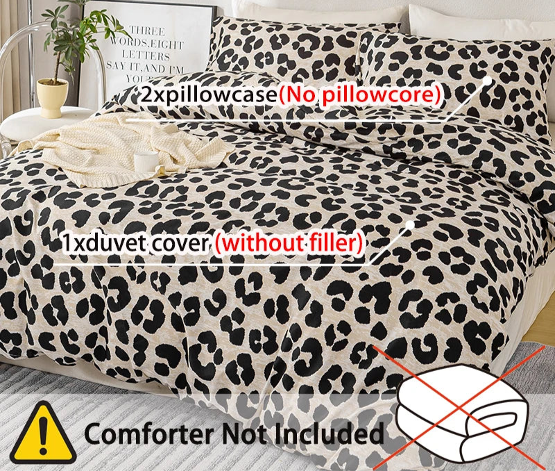 Parure Housse de Couette Léopard