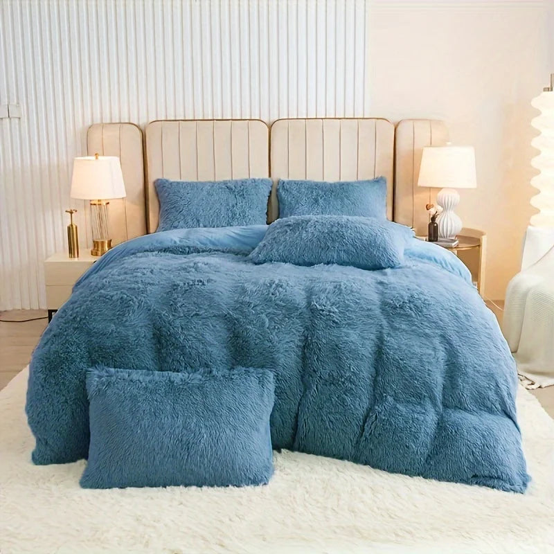 Housse de Couette Luxueuse en Peluche