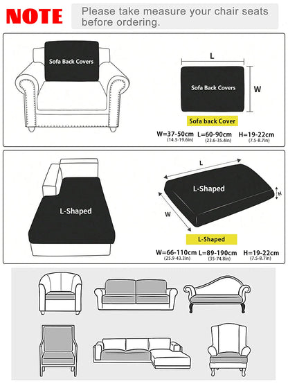 Housse de canapé élastique en soie de lait