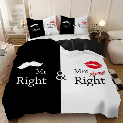 Parure Housse de Couette King Queen 3D