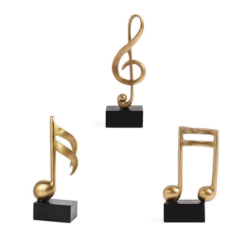 Figurine Note de Musique Doré