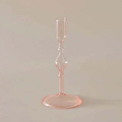 Bougeoir Coloré mince en Verre