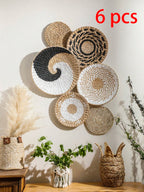 Panier mural en jonc de mer fait main