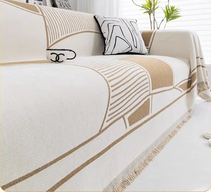 Housse de Canapé en Coton Style Nordique