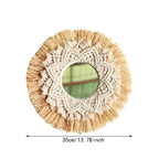 Miroir Décoratif en Macramé