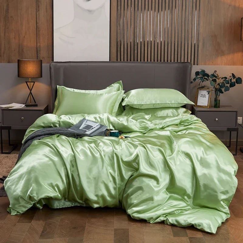 Parure Housse de Couette en Satin