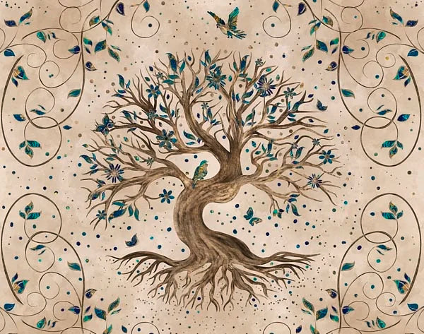 Tableau Moderne Art Arbre de Vie