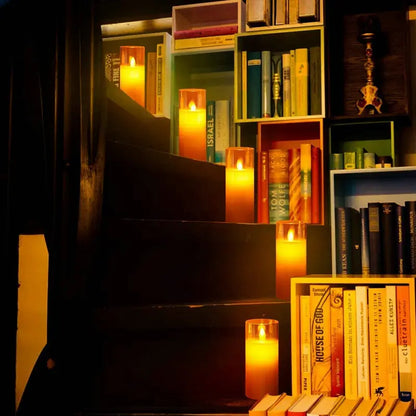 Bougies en Verre Doré Led