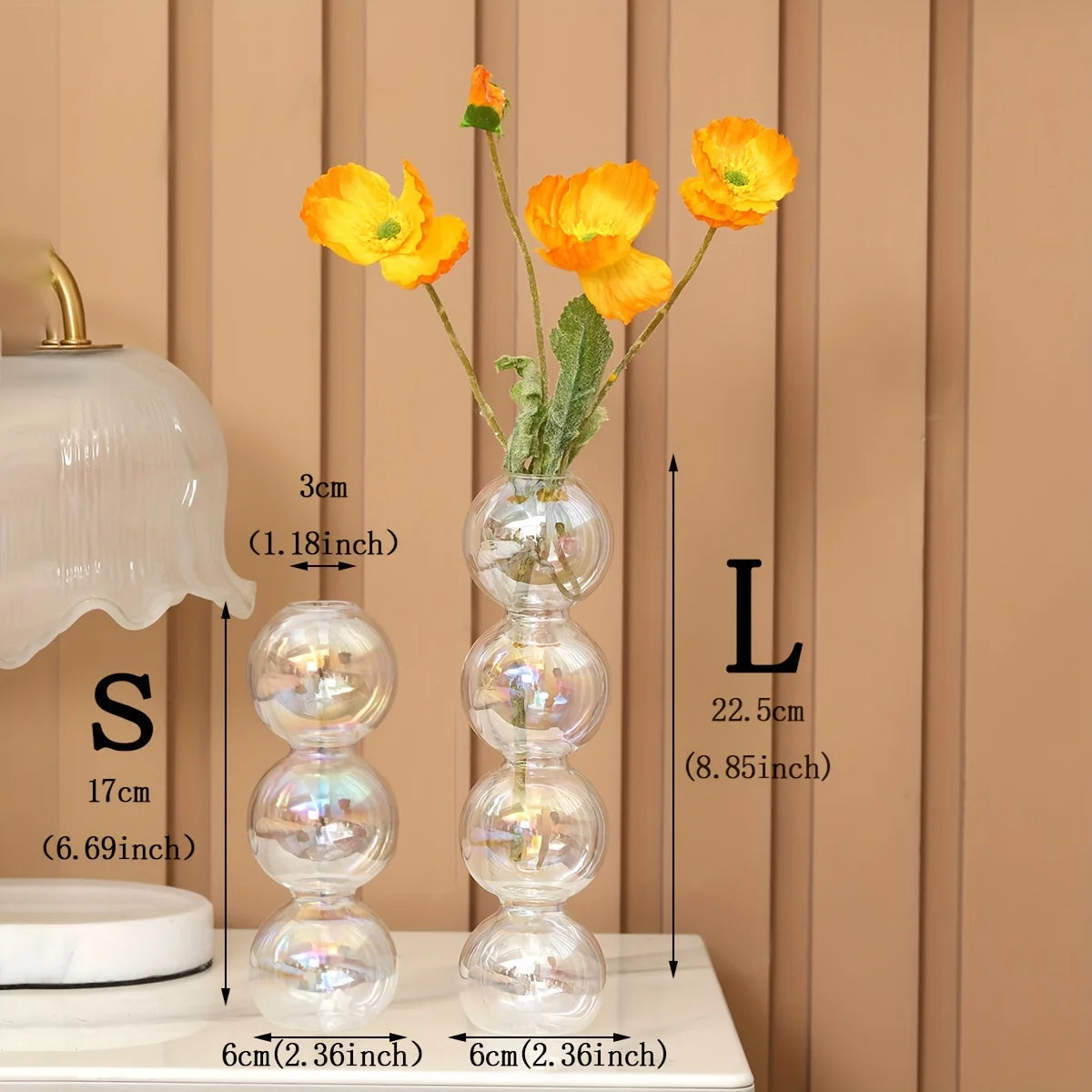 Vase en Verre à Bulles style Nortique