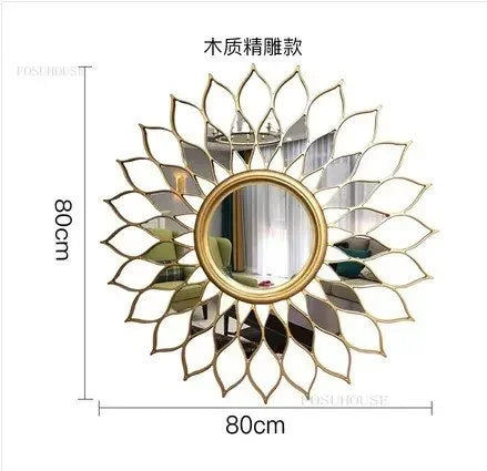 Miroir Décoratif  Rond de Luxe