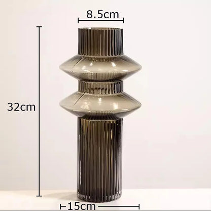 Vase en Verre Ambré