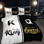 Parure Housse de Couette King Queen 3D