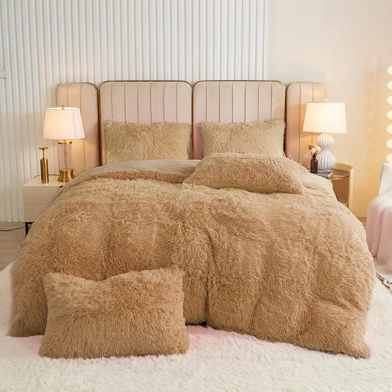 Housse de Couette Luxueuse en Peluche